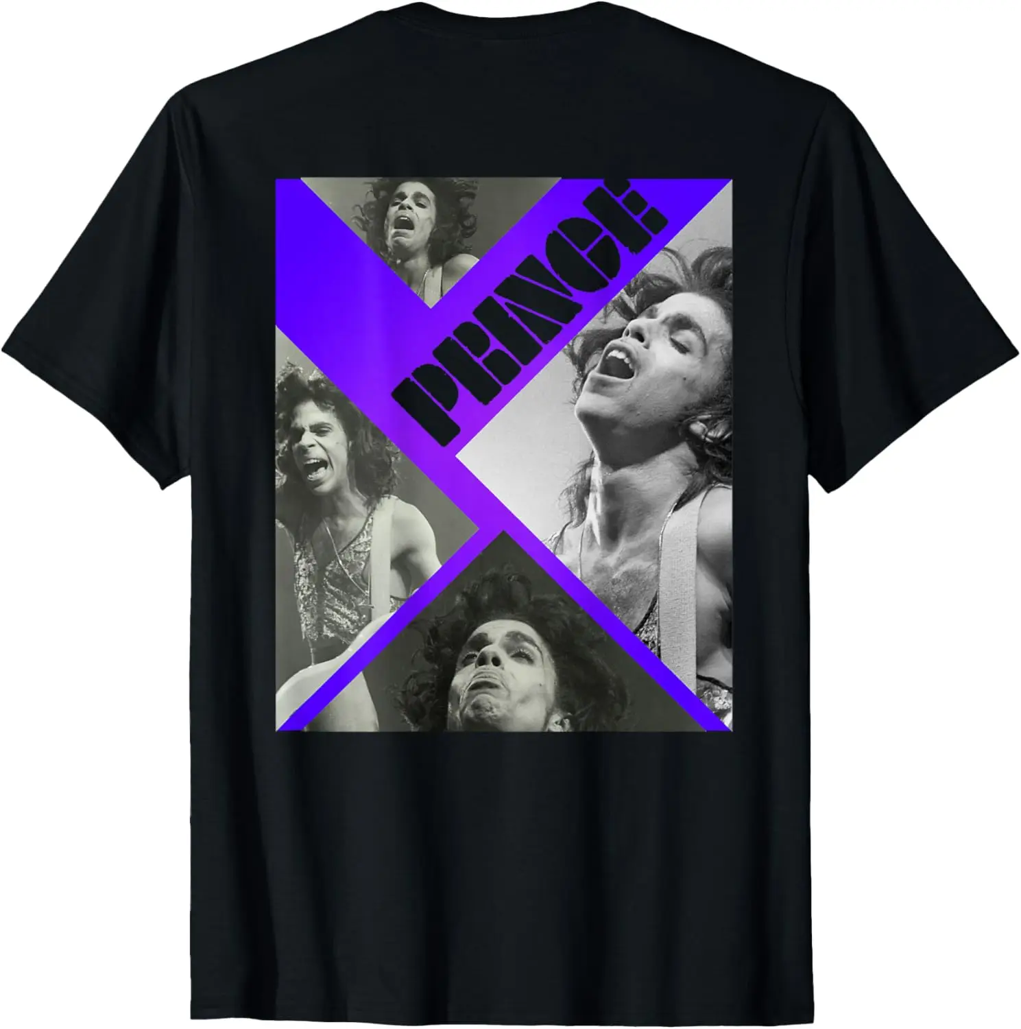 PRINCE-002_Back Printed T-Shirt 100% Cotton Trendy Y2K Short-Sleeve Tee – Soft, Quick-Drying, & Moisture-Wicking; Ideal Sports