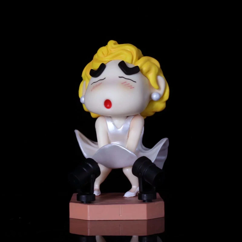 Crayon Shin-Chan Cos Action Figure for Children, Marilyn Monroe, Anime Model Collection, Statue Doll, Toy Gift, Desktop Decoration, Novo