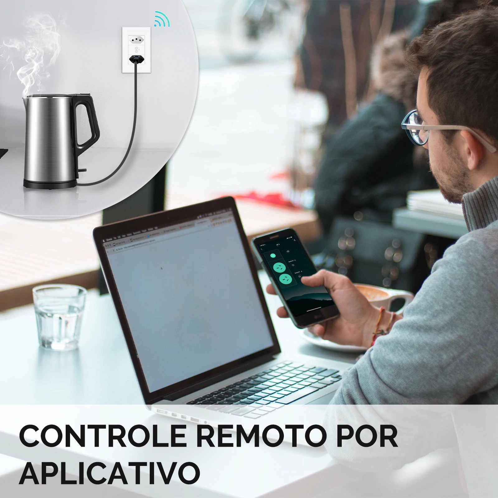 Smart WiFi Wall Outlet Brazilian Standard Electrical Plug 100-240V Fireproof Sockets Independent Timer Switch App Remote Control