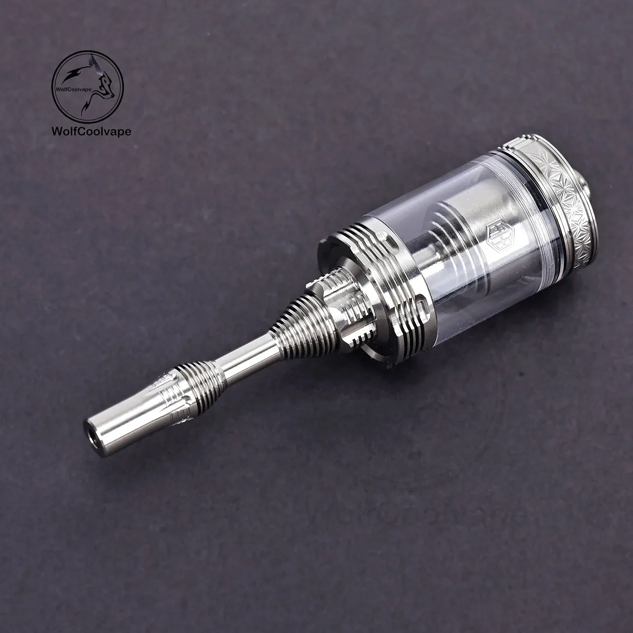 wolfcoolvape 510 MTL Drip Tip 415 Tombo Giri Zetsuichimon Style Silver SS Fit RTA RDA Vape Atomizer Mouthpiece Accessory