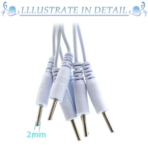 Dây dẫn điện cho châm cứu, kích thích cơ bắp, massage, cáp điện cực, 2,5mm, 3,5mm, 2 chân, 4 chân 6 Cáp bán hàng chính cho vật lý trị liệu - №3