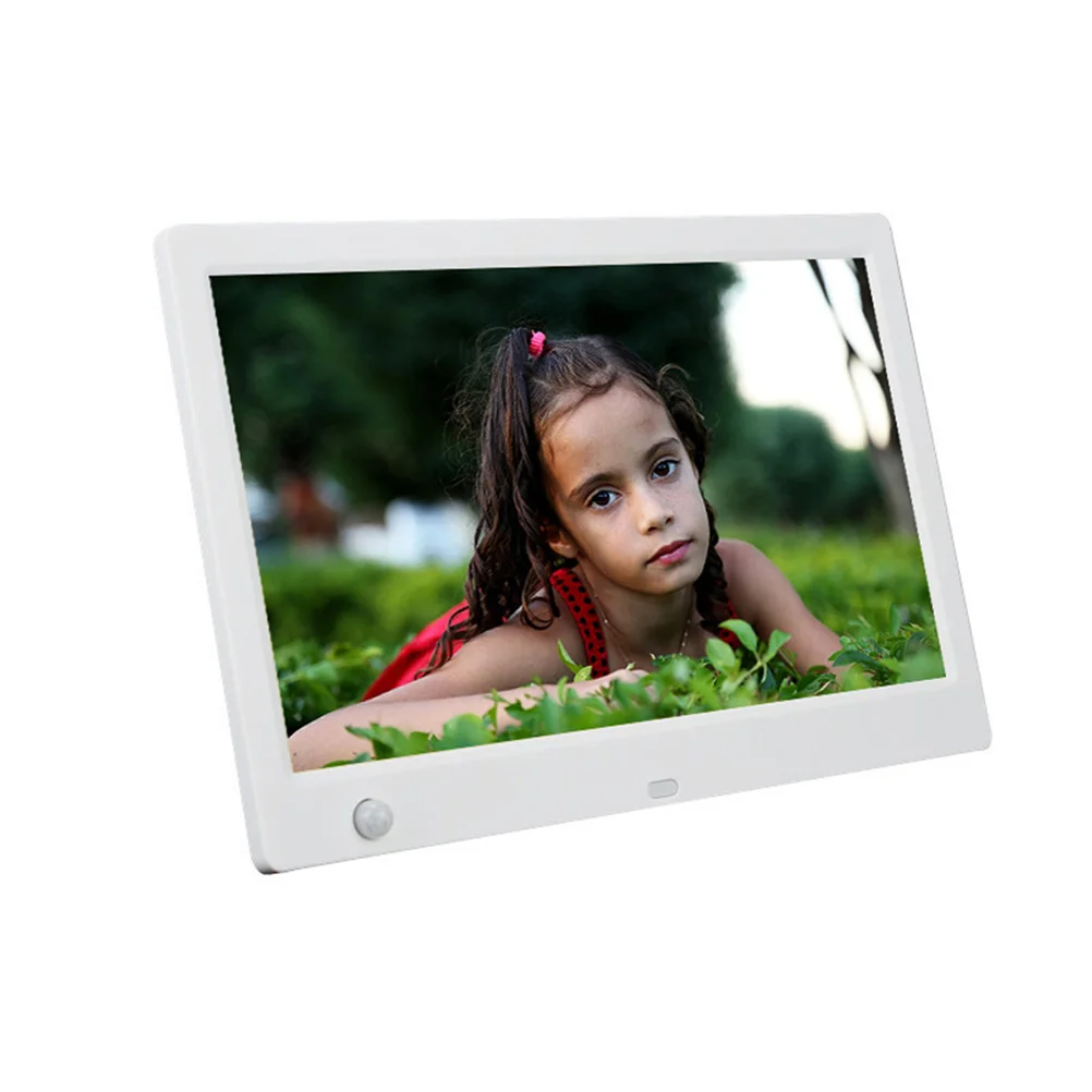 

10 Inches Body Induction Digital Photo Frame Electronic Photo Frame White (with US Plug) 10 inches digital photo frame