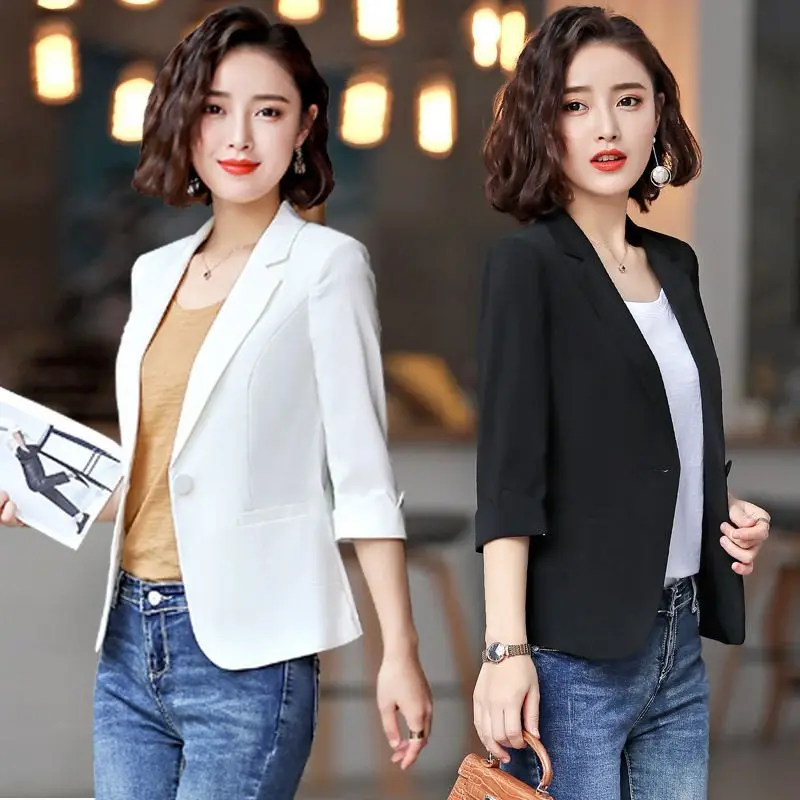 سليم صالح ort المرأة عارضة ملابس خارجية المهنية رقيقة Svel أعلى Bla Ele الخريف Faion الصين الصنع