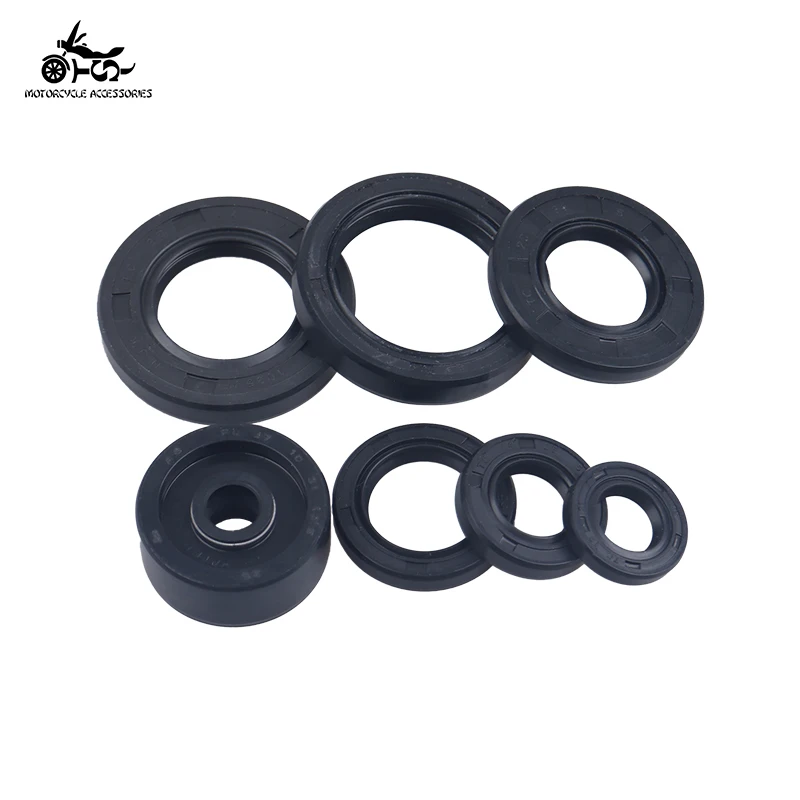 SJ Rubber Motorcycle Sealing Gasket Engine Oil Seal Kit For Yamaha DT125 DT175 MX125 MX175 IT175 YZ125 1974-1983 DT200WR DT200R