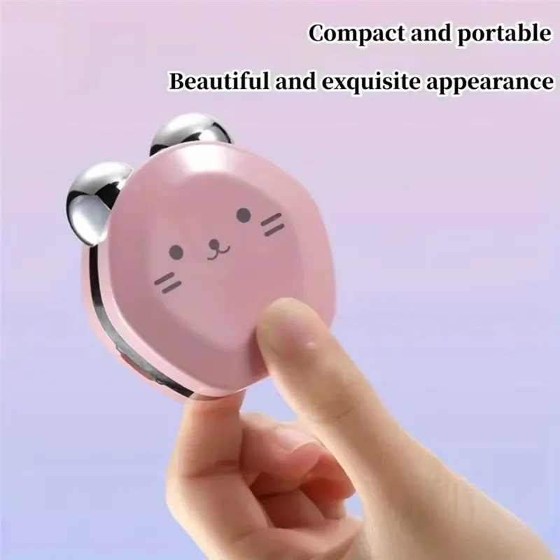 

BAAM-Rechargeable Facial Massager Portable Skincare Device Deep Hot Compress Skincare Device Light Blue