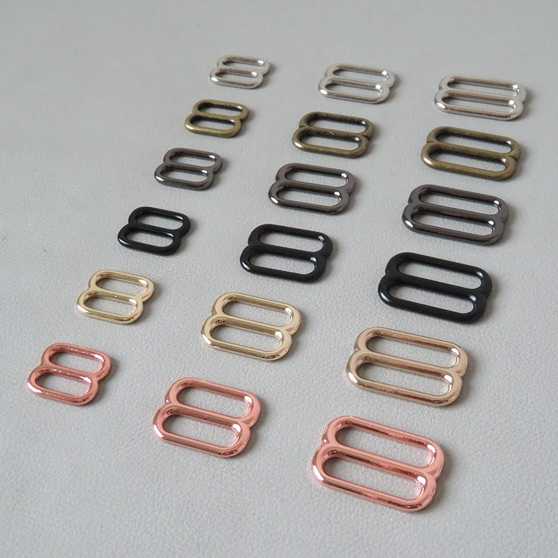 1PCS Zinc Alloy Metal Buckle Slider For Bag Accessory Adjuster Belt Loop Hardware Dog Collar Garment Harness Clasp High Quality