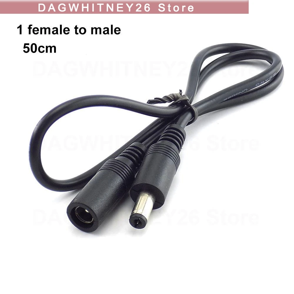 1 Female to 2 3 4 5 6 8 way Male DC connector Power Supply Splitter Plug adapter Cable cord 5.5x2.1mm for Led strip light U26