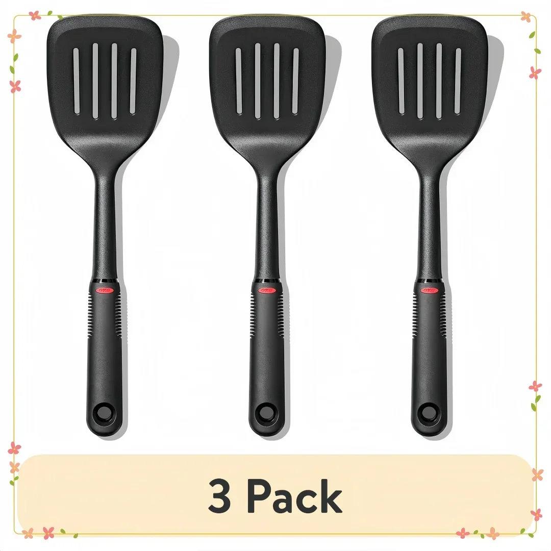 

Кухонные лопатки без царапин (3 шт.) — идеально подходят для посуды и начинающих с антипригарным покрытием