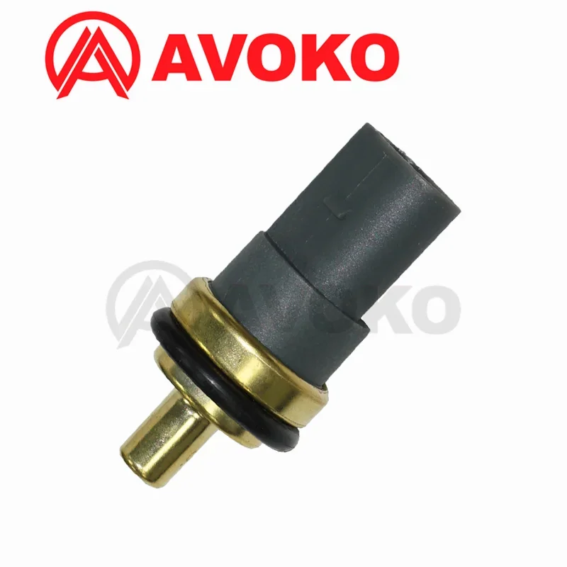 Coolant Temperature Sensor Water Temp Switch w Clip O-Ring For VW Jetta 1.8L 1.9L 2.0L 2.5L Audi A3  A4 06A919501 06A919501A