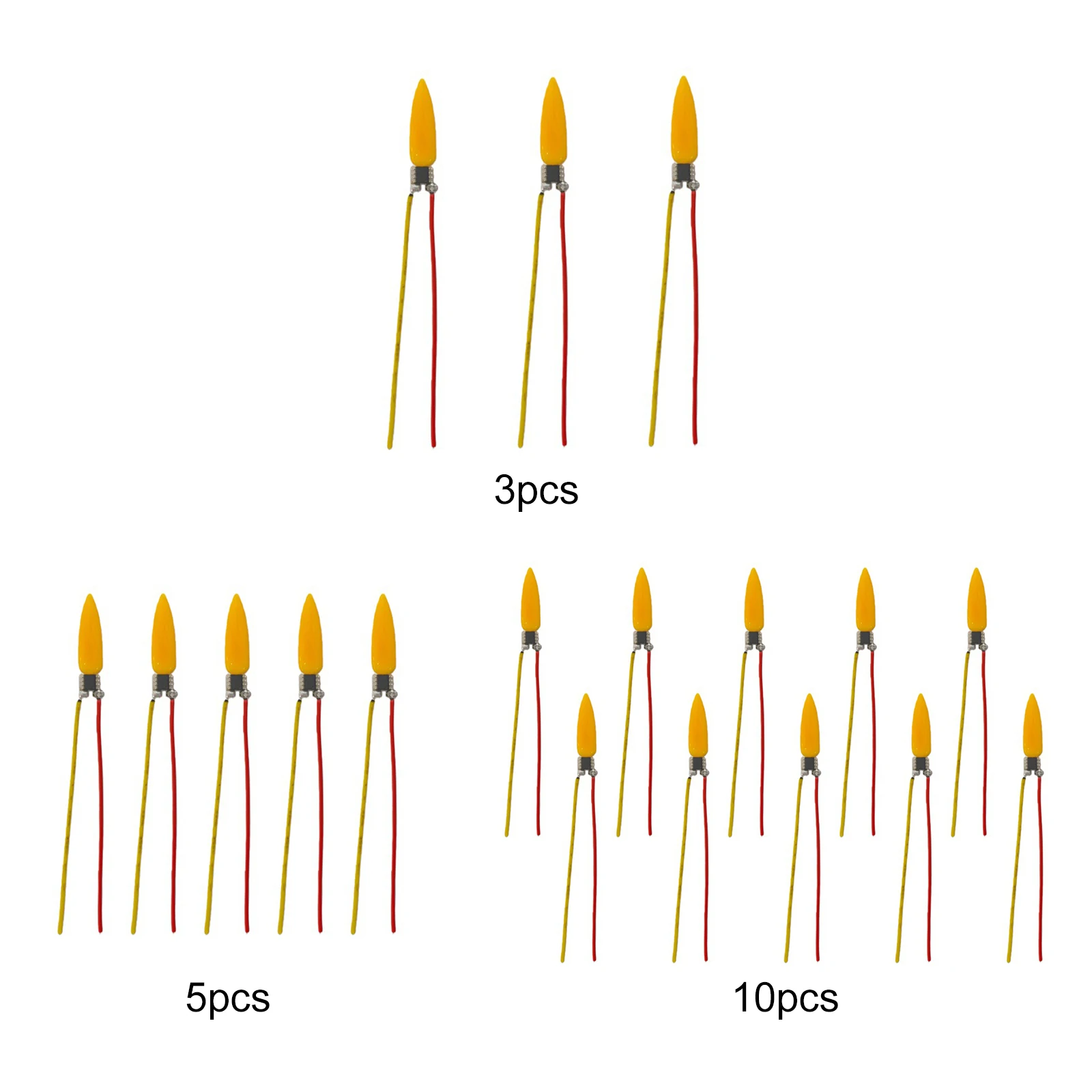 

3/5/10PCS Flame Light Bulbs 2200K Diode Flame LED Filament 3V LED Flame Effect Light Bulb for Halloween Christmas Decor
