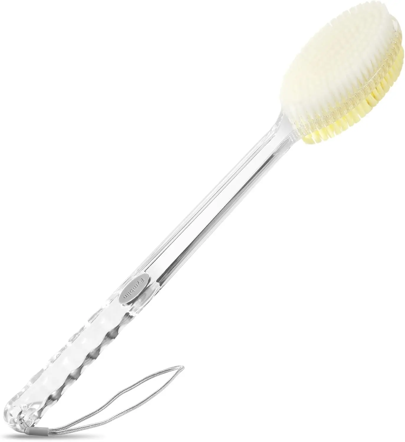 

Back Scrubber Long Handle for Shower, Dual-Sided Body Brush with Stiff and Soft Bristles for Exfoliating and Cleansing