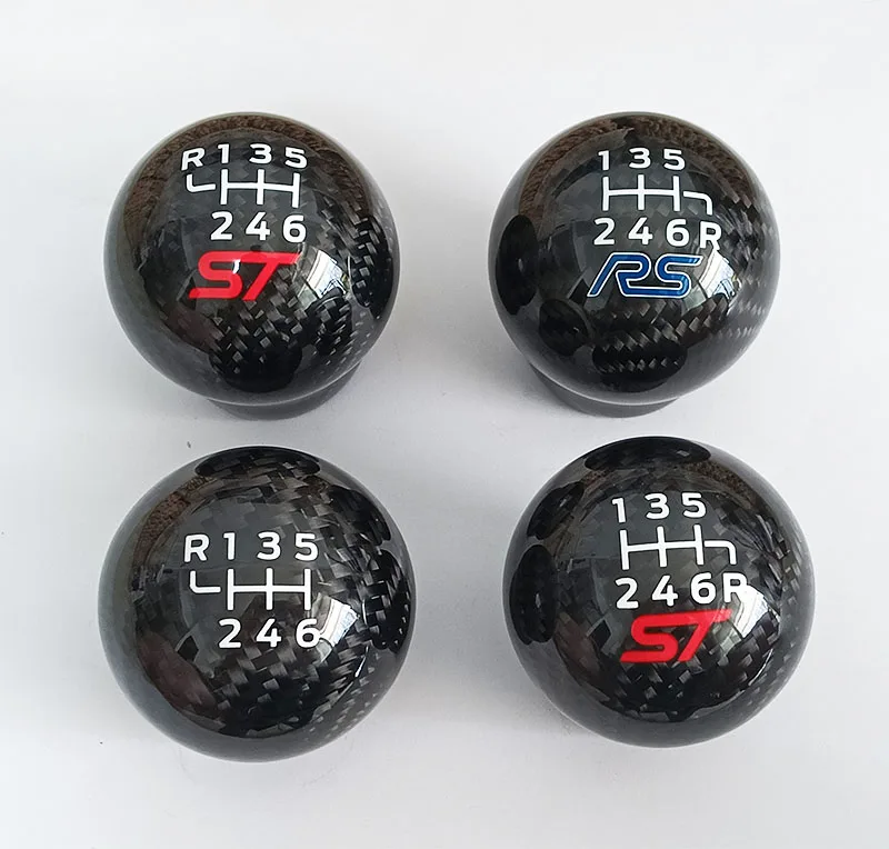 

Car Manual Transmission 6 Speed Racing Carbon Fiber Gear Shift Knob For Ford Focus Fiesta RS ST