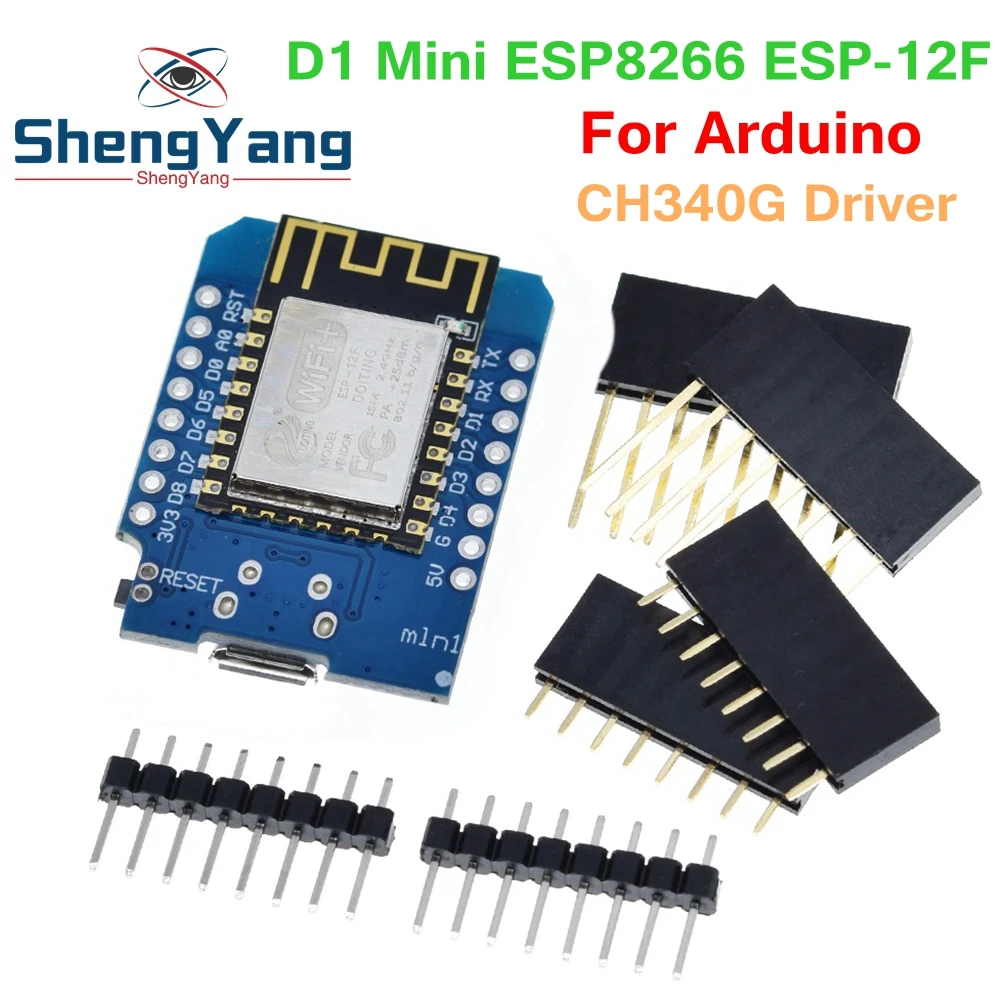 WeMos D1 Mini ESP8266 ESP-12F ESP12 Module WiFi Development Board Micro USB 3.3V Based On ESP-8266EX 11 Digital Pin For Arduino