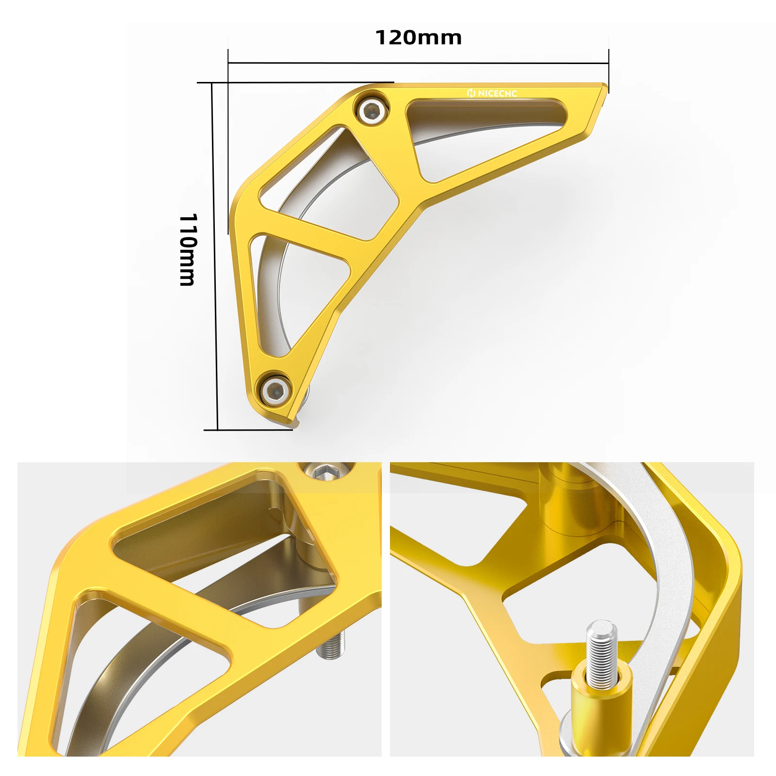 NICECNC For Suzuki DR-Z 400S 400SM DRZ400S DRZ400SM 2000-2024 2023 2022 Motorcycle Front Sprocket Guard Chain Cover Protector