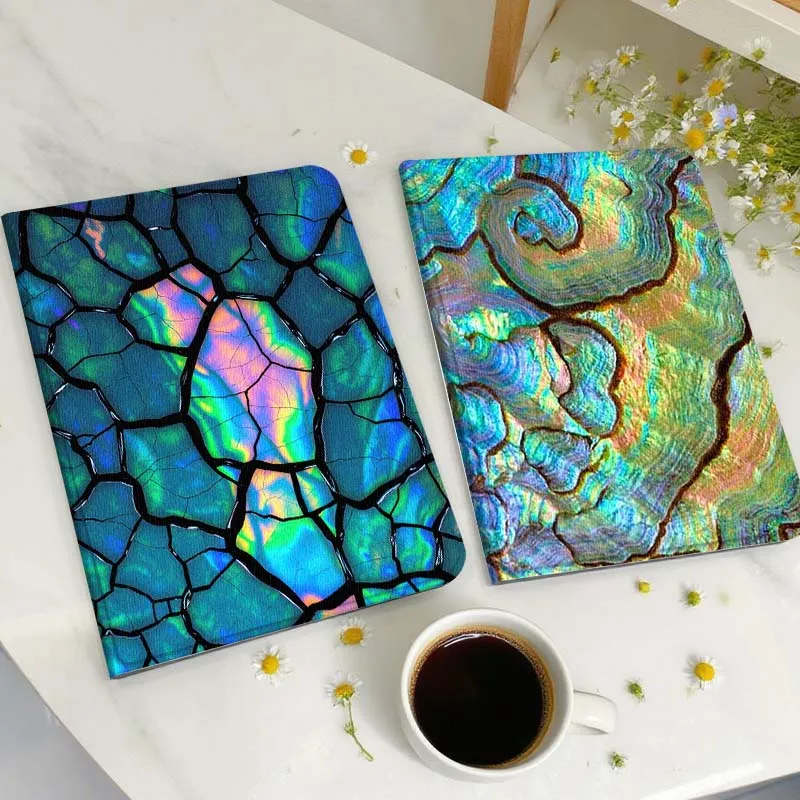 

Cracked Iridescent Color Tablet Case For Huawei Honor MatePad MediaPad Air 5 6 7 11 V6 V7 V8 V9 X9 X8 T10 T10s C5e T5 Gift