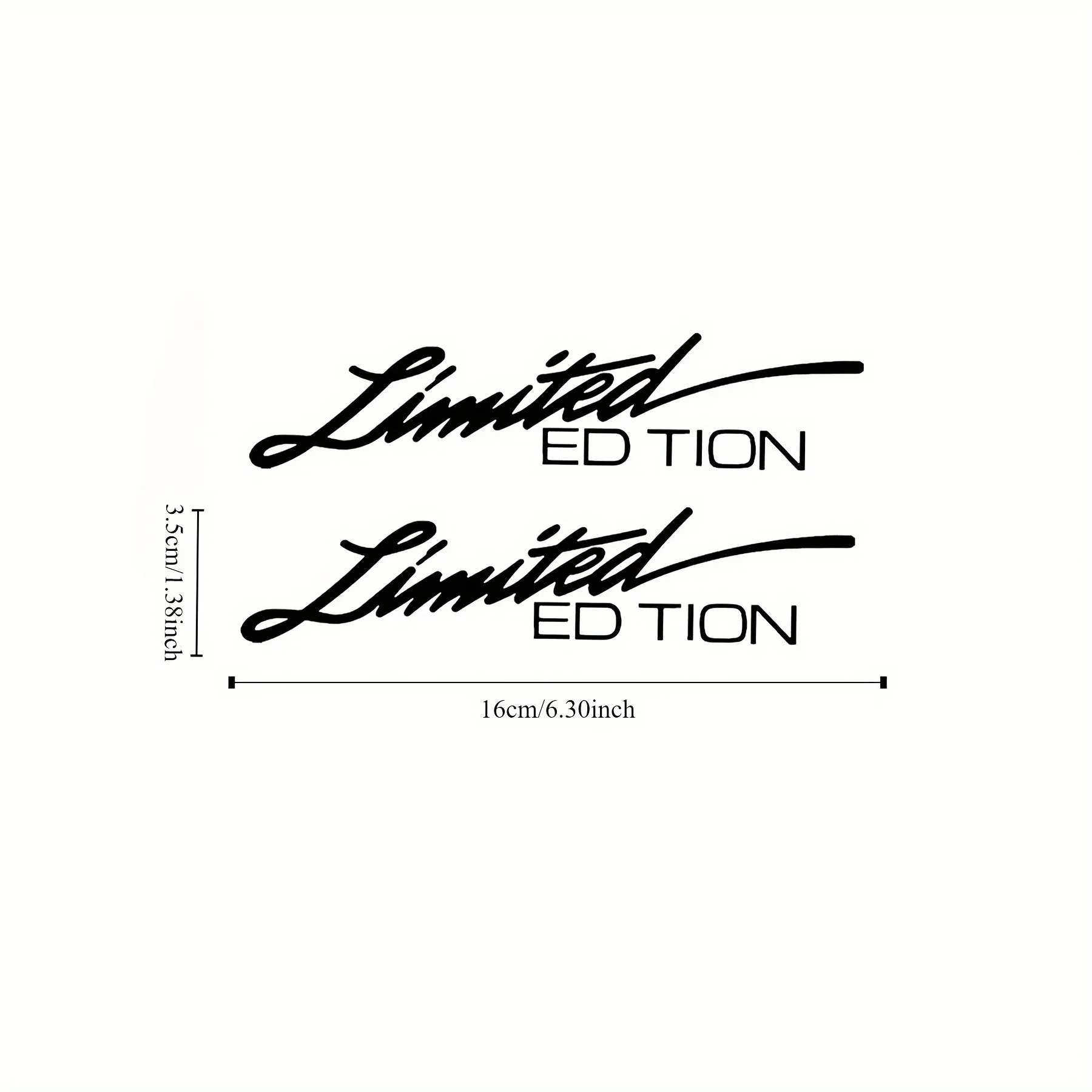 قطعتان من ملصقات شارات الفينيل ذات الإصدار المحدود - شارات متينة لافتة للنظر ومقاومة للماء للسيارة والدراجات النارية والشاحنات للتخصيص