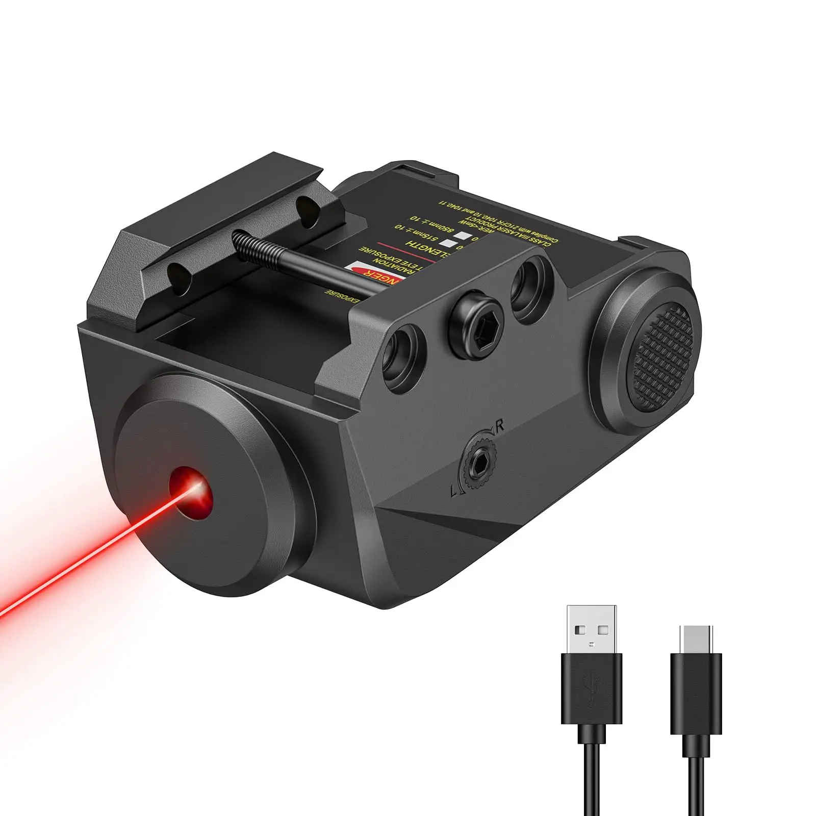 EZshoot Green/Red Laser Sight Sighting Brighter Upgraded Beam Ultra-Compact Fits Most Pistols  Rechargeable