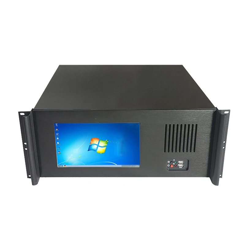 4U Rack-mounted integrated case with touch screen Industrial Server computer case with 8.9 inch screen