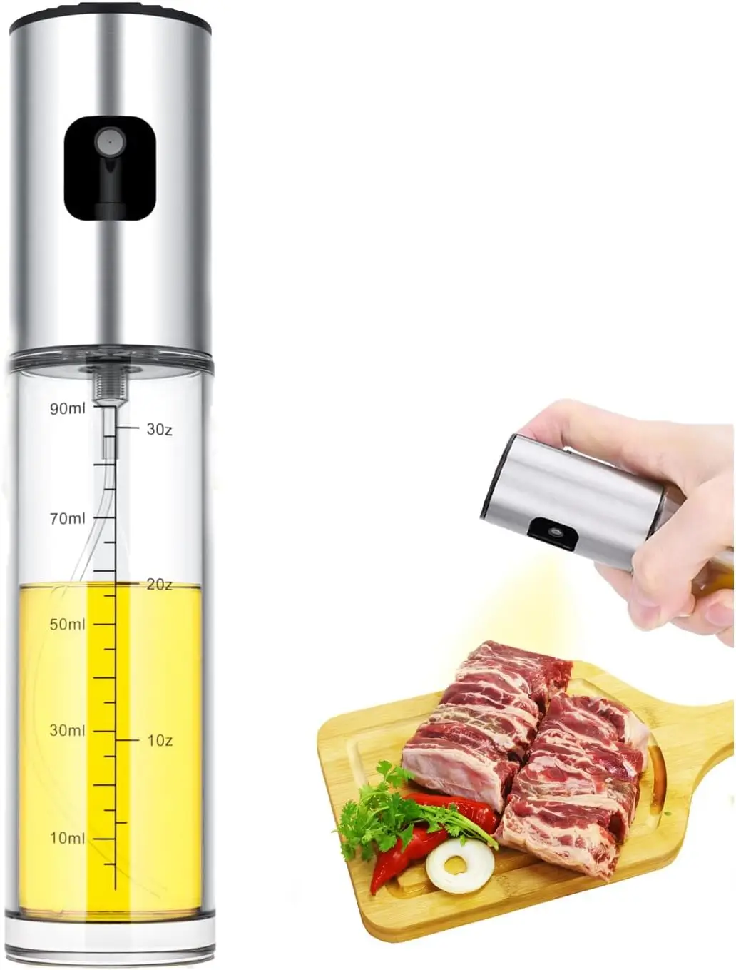 

Sprayer for Cooking,100ml Olive Oil Spritzer,Oil Sprayer for Air Fryer, Salad,BBQ,Roasting