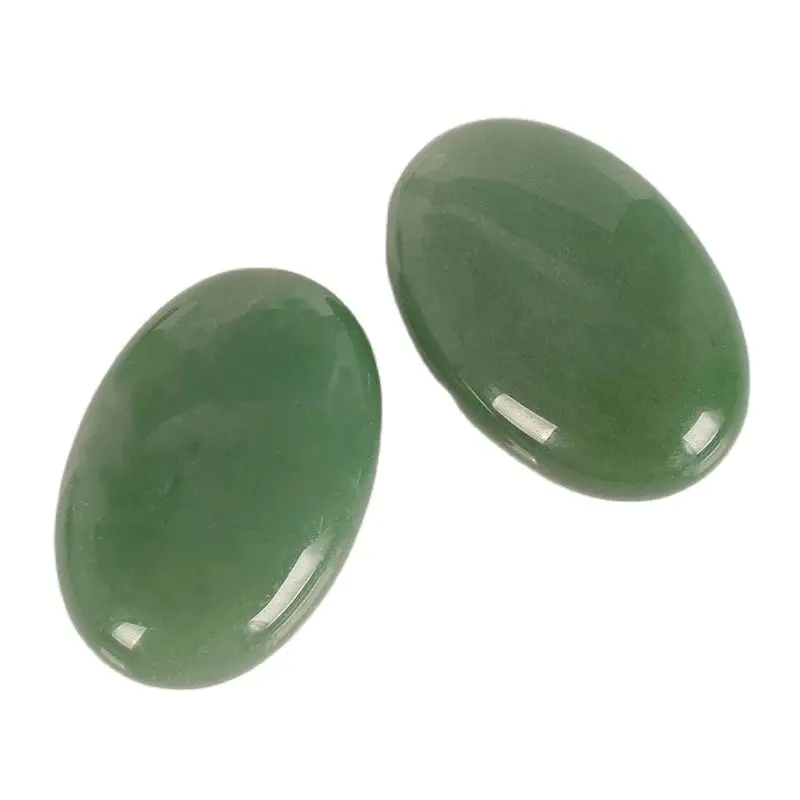 6*4 cm Jade Soap Stone Natural Aventurine Healing Massage Handle Piece palm stone Raw Crystal Craft Chakra Feng Shui Home Decor