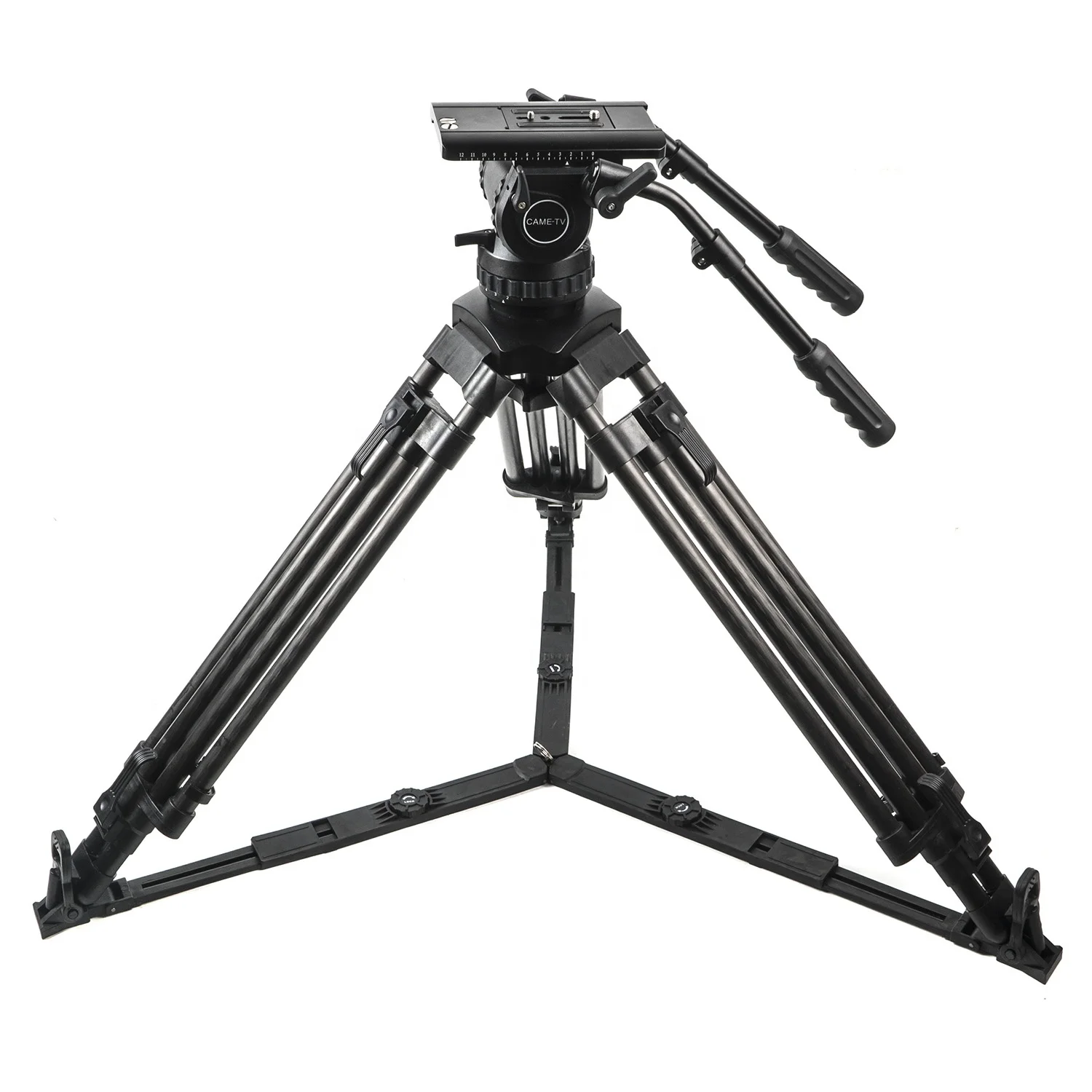 came-t CAME-20T Professional Carbon Fiber Fluid Head Max Load 29.6kg  video Tripod For URSA FS7 Etc.