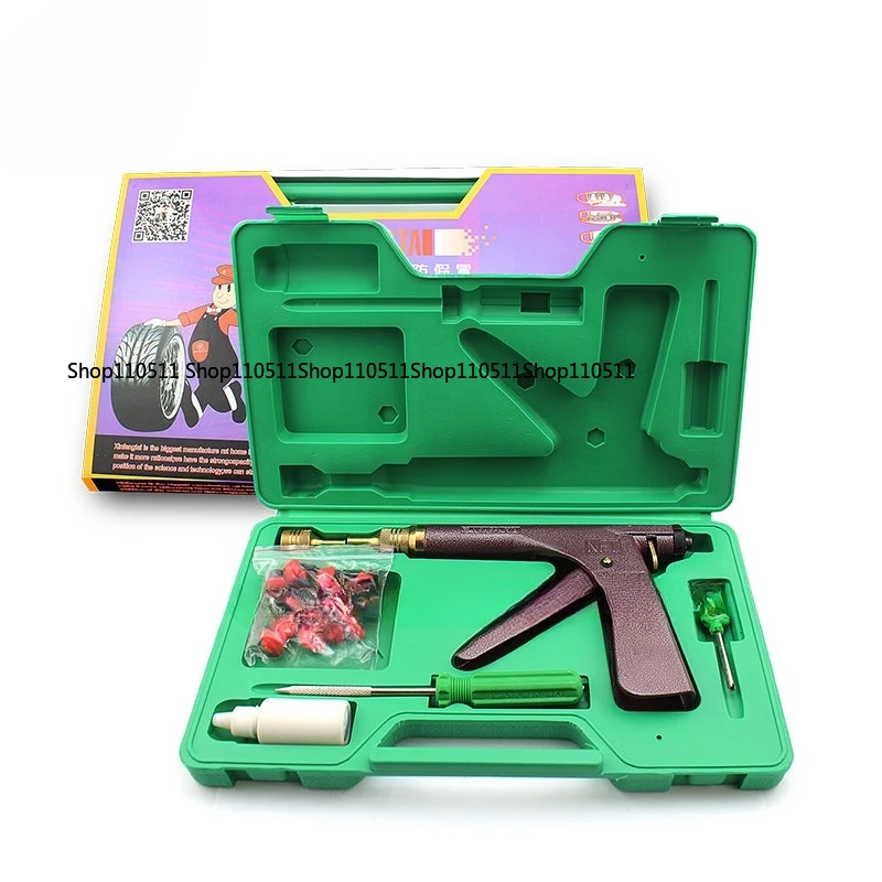 for Auto Bike tubeless Tire Repair Puncture Plug Garage motorcycle Vacuum Tire Repair Gun Car Tire Block Air Leaking kit