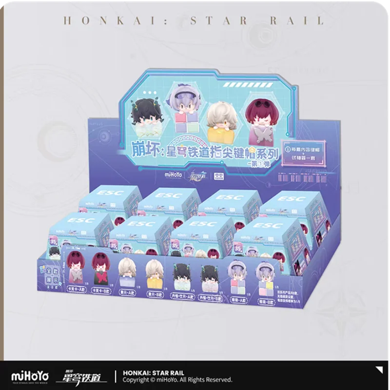 MiHoYo officiel Honkai Star Rail bout des doigts clavier casquette JingYuan Kafka DanHeng argent loup Cosplay cadeaux Anime mode mignon