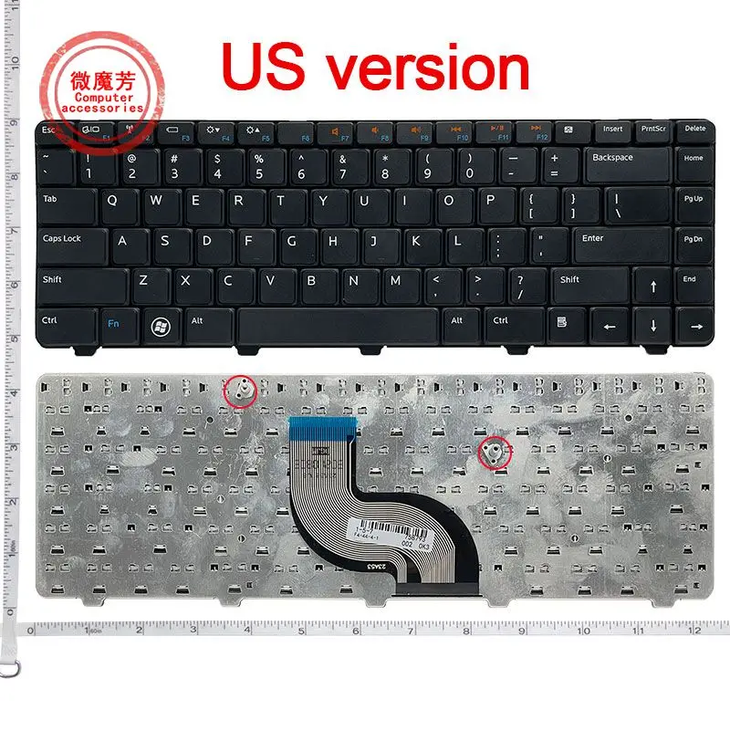 US Black New English Replace laptop keyboard For DELL N4010 N4020 M4010R N4030 N5020 N5030 M5030 14R 14V 14VR 15V 13R N3010