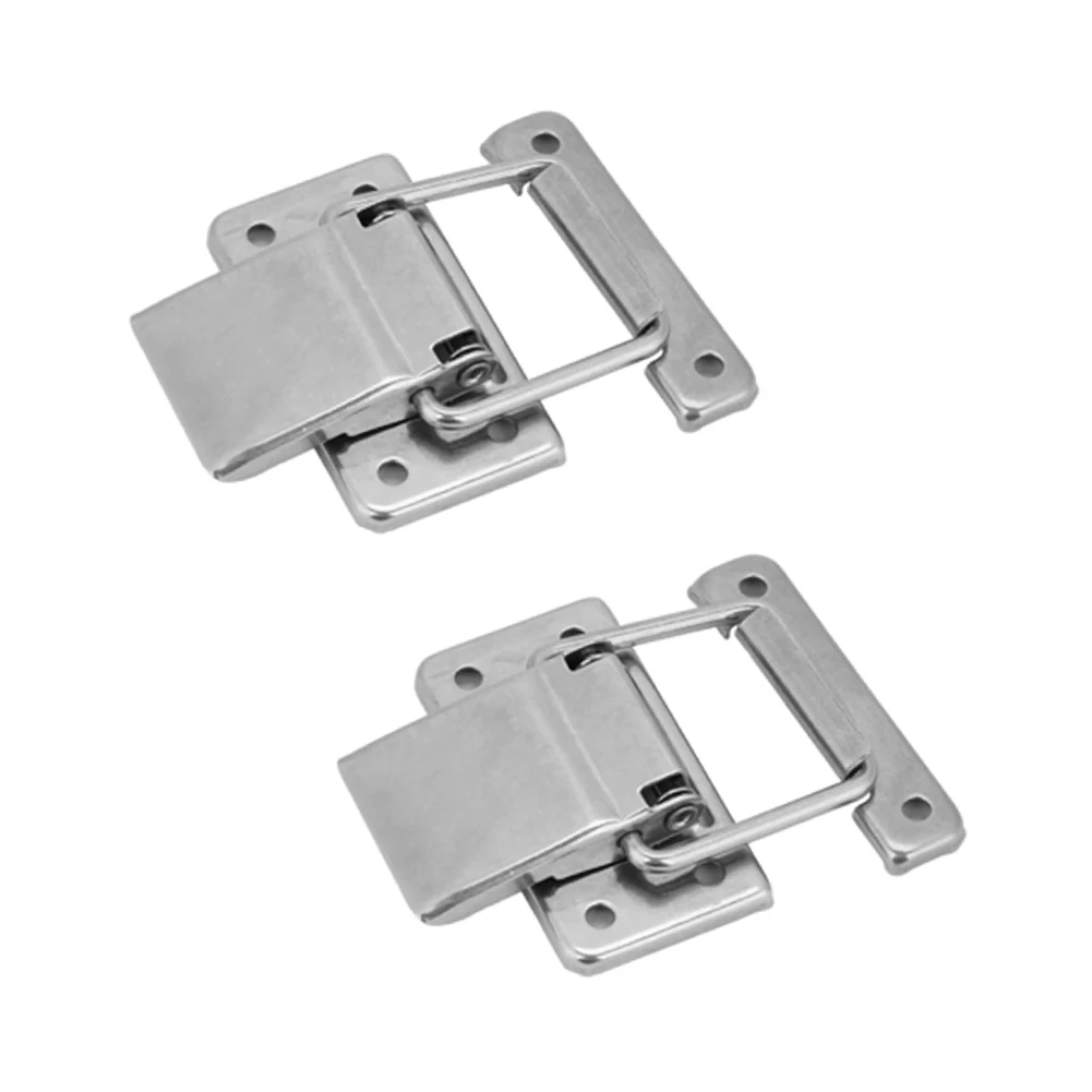 304 Stainless Steel Spring Latch Turn Lock Hardware Set 2PCS 4PCS for Cabinets Boxes Barrels Machinery Fixtures