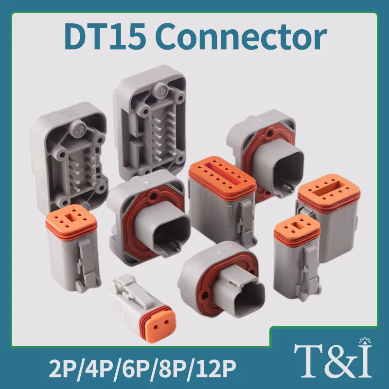 

5/10 набор DT 15 автомобильный водонепроницаемый разъем PCB прямой контактный разъем на плате печатная плата контактный концевой оболочка штекер и гнездо