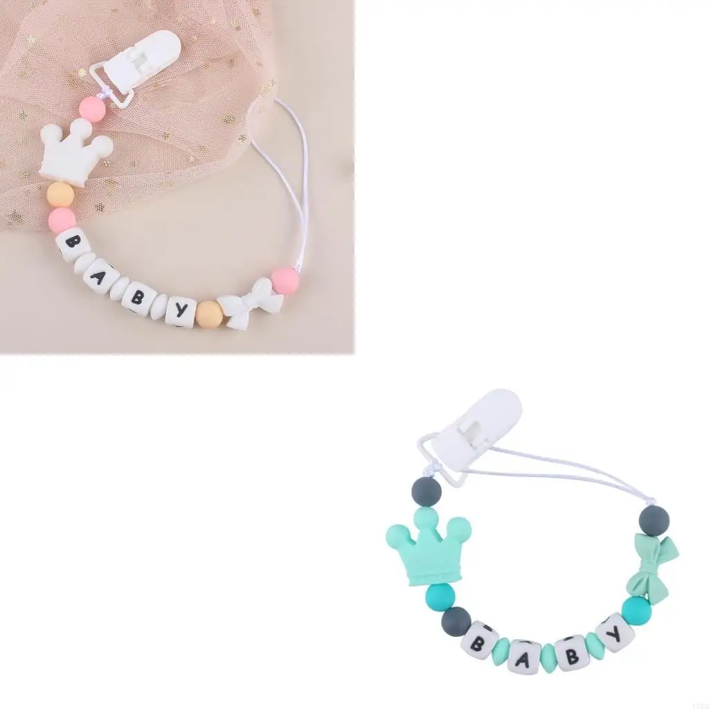 

Soother Clip Holder for Newborn Chewing Teething Relief Toy Stroller Pendant Toy L8RB