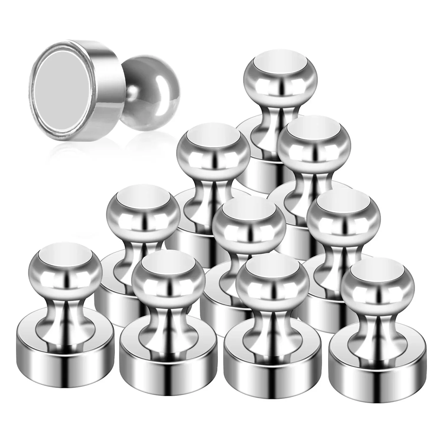 

5/10/20 Pcs Strong Neodymium Magnets Fridge Magnet Magnetic Pushpins Sucker Thumbtack for Fridge Office Locker Picture Classroom