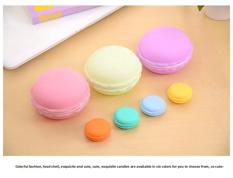 1 Stück Mini Frische Macaron Schmuckbox Tragbare Aufbewahrungsbox für Ringe, Halsketten, Ohrringe Kleine Schmuckbox – Detail 7