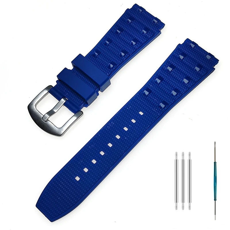 ل بريتلينغ كرونومات B01 22 مللي متر حزام ساعة اليد 42 مللي متر 44 مللي متر حزام الساعات مقاوم للماء سيليكون المطاط سوار معصمه محدب اكسسوارات