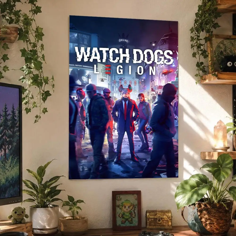 Game Popular Drama Watch Dogs Tokyo Poster Wall Art Poster Waterproof PP Print Peel And Stick Removable Self Adhesive Home Decor