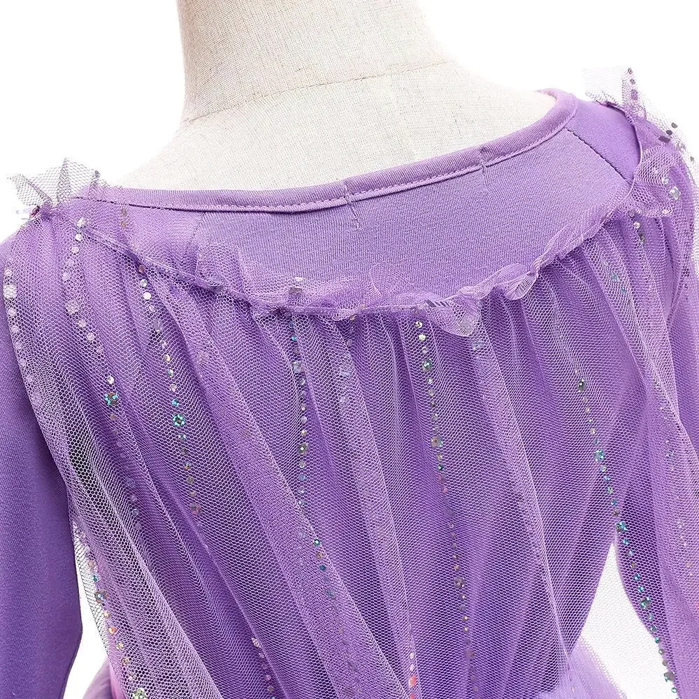 Sukienka Księżniczki Elsy Frozen dla Dziewczynek Cosplay Disney Królowa Śniegu Urodziny Halloween Karnawał Dziecięca Elsa Frozen Vestidos