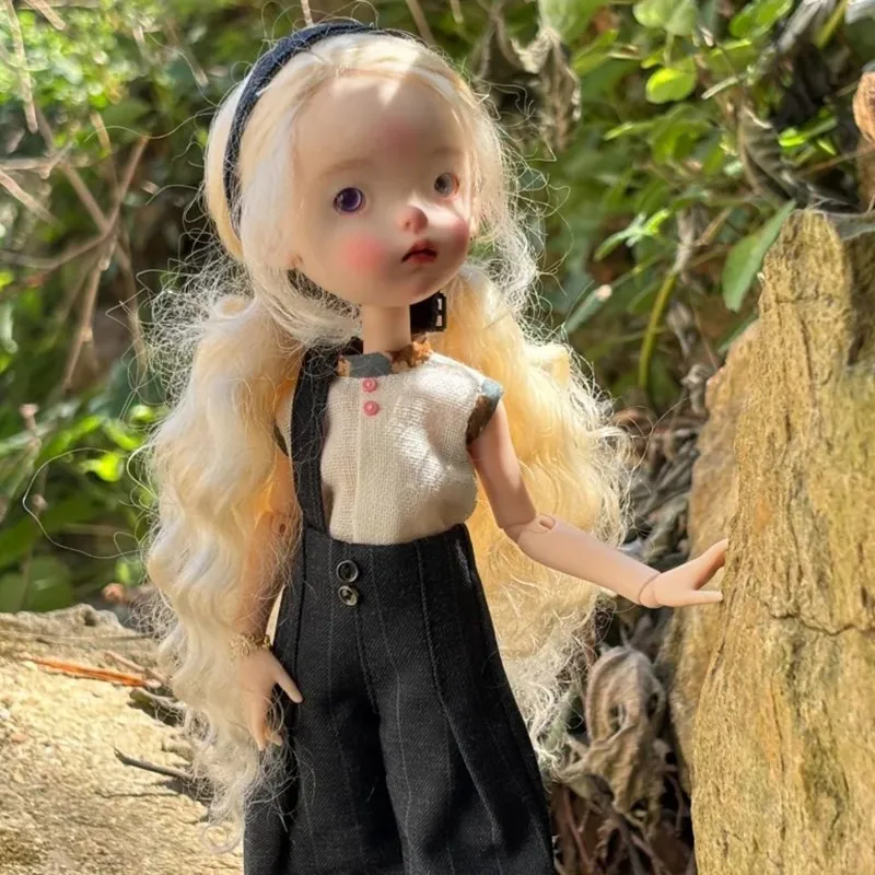 Nowa lalka BJD 1/6 Landoudou pełny zestaw urocza dziewczynka wysokiej jakości żywica zabawka prezent urodzinowy lalki dla dzieci w ofercie ruchome szkielety