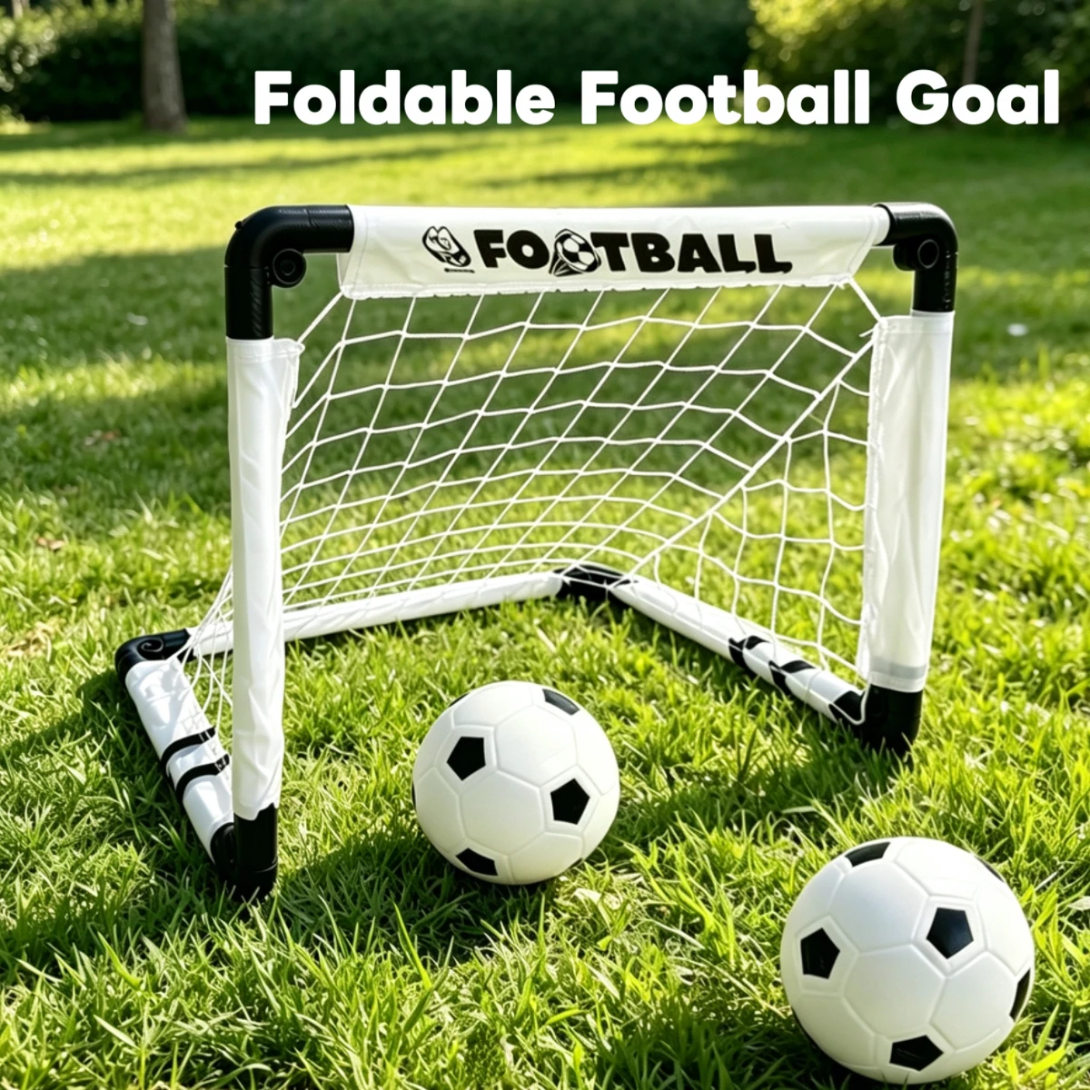 

Sports Kids Mini Soccer Goal Set - Backyard/Indoor Mini Net and Ball with Pump