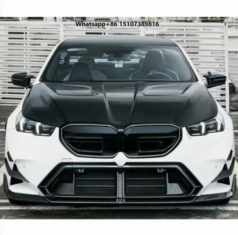 For 5 Series M5 G90 G99 SQ Style Dry Carbon Fiber Front Hood Hot Sale Engine Hood Replacement Parts New