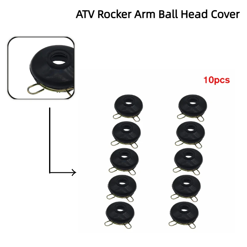 Cache-poussière en caoutchouc pour rotule M12 avec clip de retenue pour ATV, quad, buggy, kart, véhicule tout-terrain, pièces de rechange