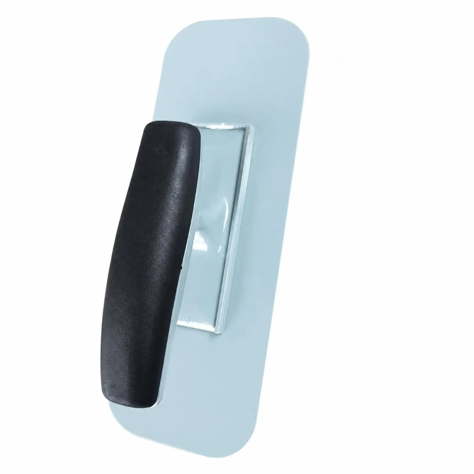 Wall Finishing Trowel Plaster Scraper for Putty Diatom Mud Application with Rectangular Rounded Edge Blade and Rubber Grip for