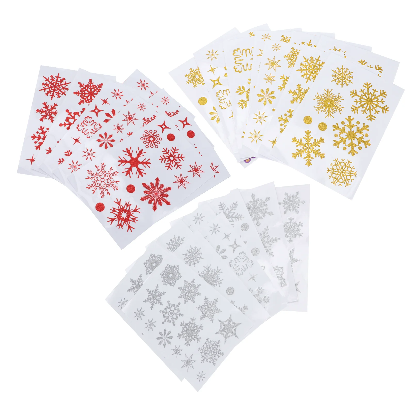 

27 Pcs Static Snowflake Decoration Stickers Christmas Wall Ornament Xmas Window PVC Decals Shop