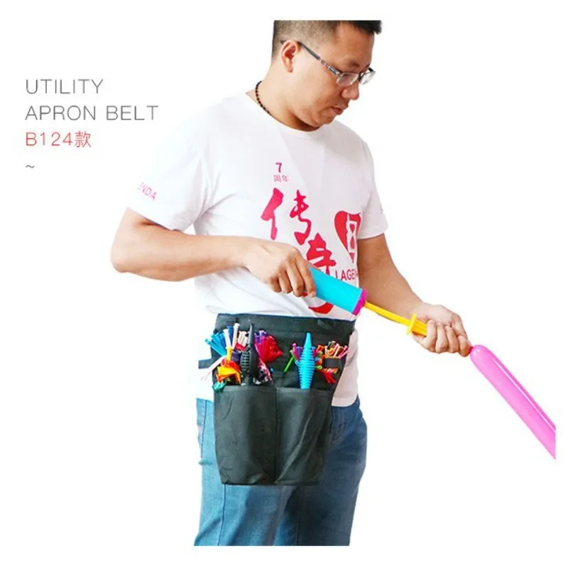 Magic Balloon Show Tool Fanny Pack, Multi-pocket Apron, Balloon Tool Bag Accessories
