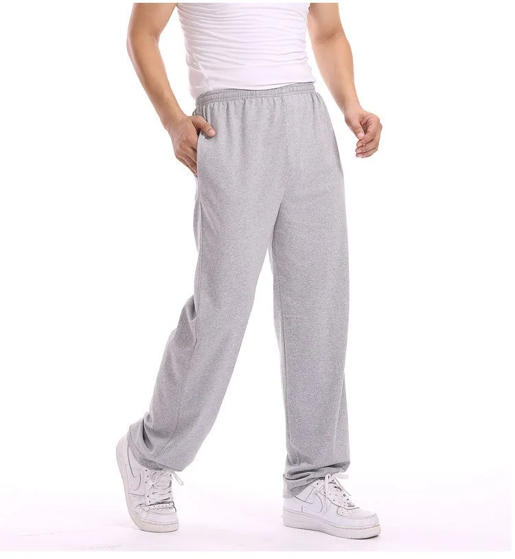 

Мужские зимние спортивные штаны свободного кроя, толстые повседневные бегуны с эластичной резинкой на талии, удобные теплые брюки для пожилых людей