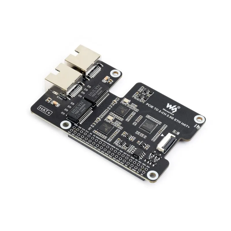 PCIe to Dual 2.5G Ethernet Adapter for Raspberry Pi 5 Dual RTL8125 Network Card Support Raspberry Pi OS Ubuntu OpenWrt