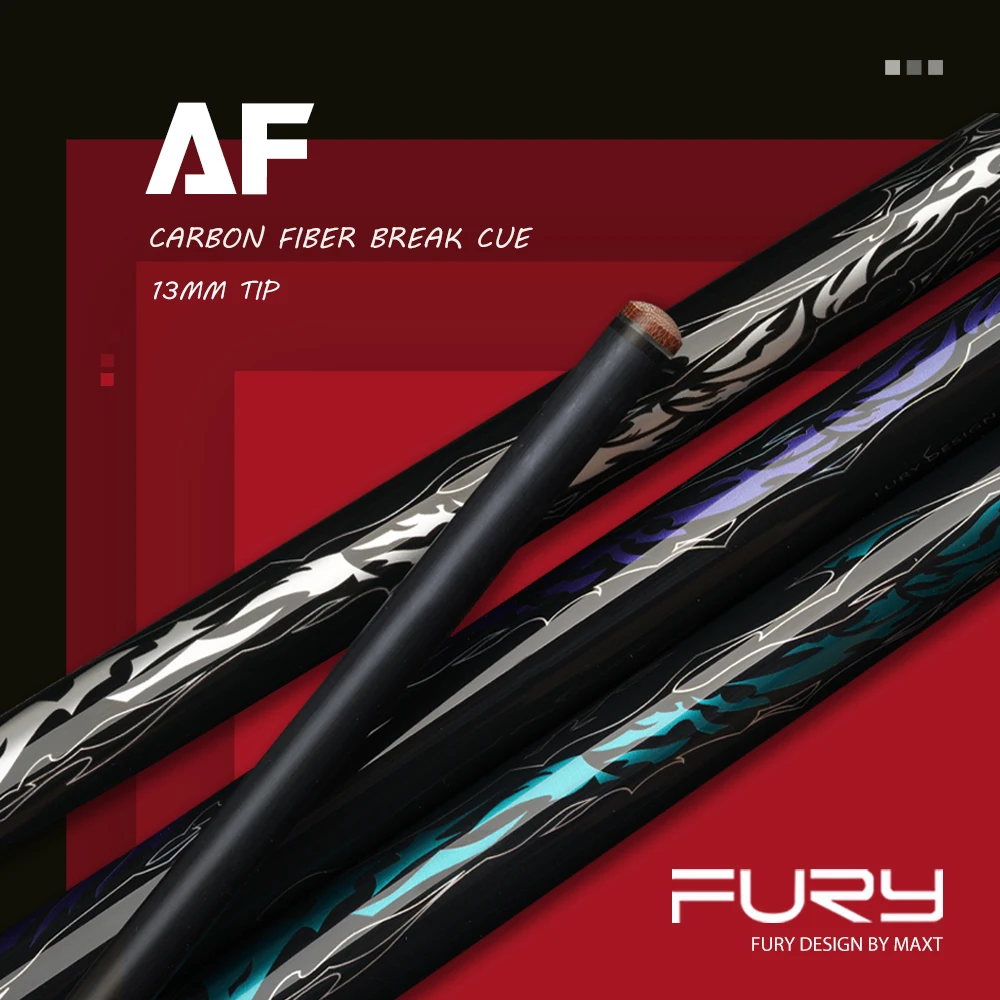 

Fury AF-BK Series Billiards Punch Jump Cue Carbon Fiber Technology Shaft Carbon Punch Cue Professional Billiard Stick Kit