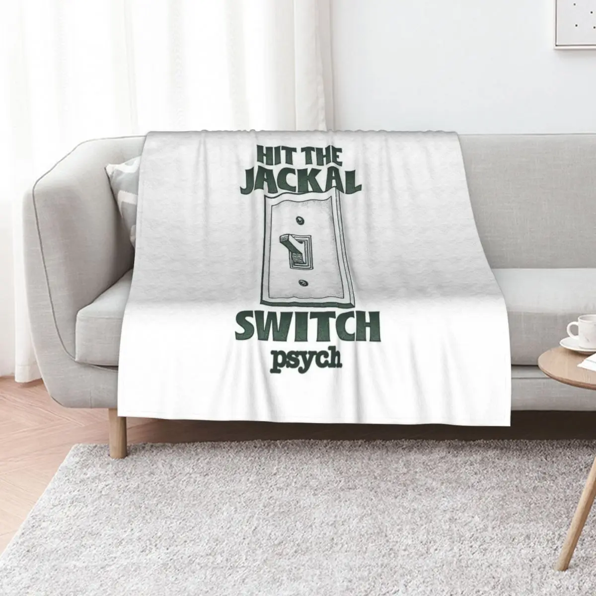 Psych Hit the Jackal Switch Throw Blanket Summer Plaid on the sofa Large Decorative Sofas Comforter decorative Blankets
