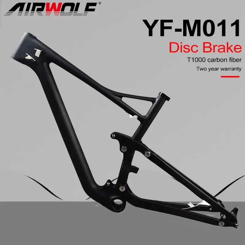 Airwolf T1000 Carbon Shock Bike Frame142*12mm Carbon MTB Frame 29 Mountainou Bike Frame 142*12 Thru Axle Disc Brake Hot Sale