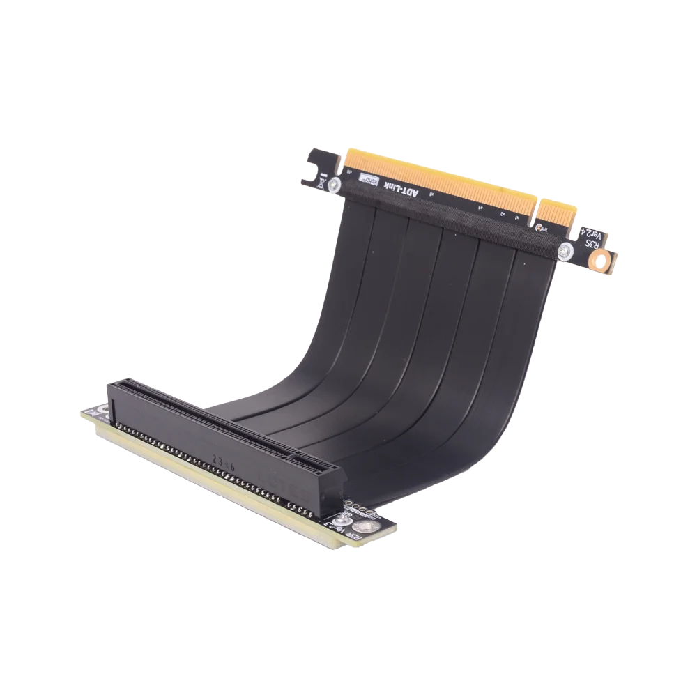 High-Speed PCIe 3.0 X16 Extension Cable Flexible Full-Speed Vertical Link for GPU 1U/2U Chassis Graphics Card Adapter Cable