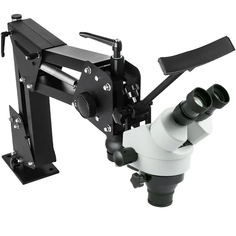 Inlaid Mirror Multi-directional Micro-setting Microscope Jewelry Tools 0.7X-4.5X Super Clear Microscope Magnifier
